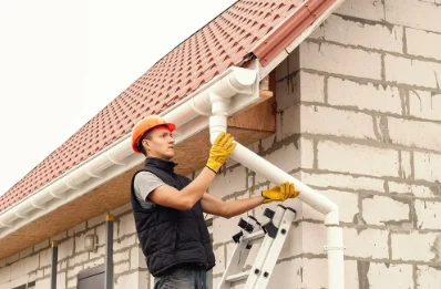 Pose et remplacement de gouttières à Morthomiers